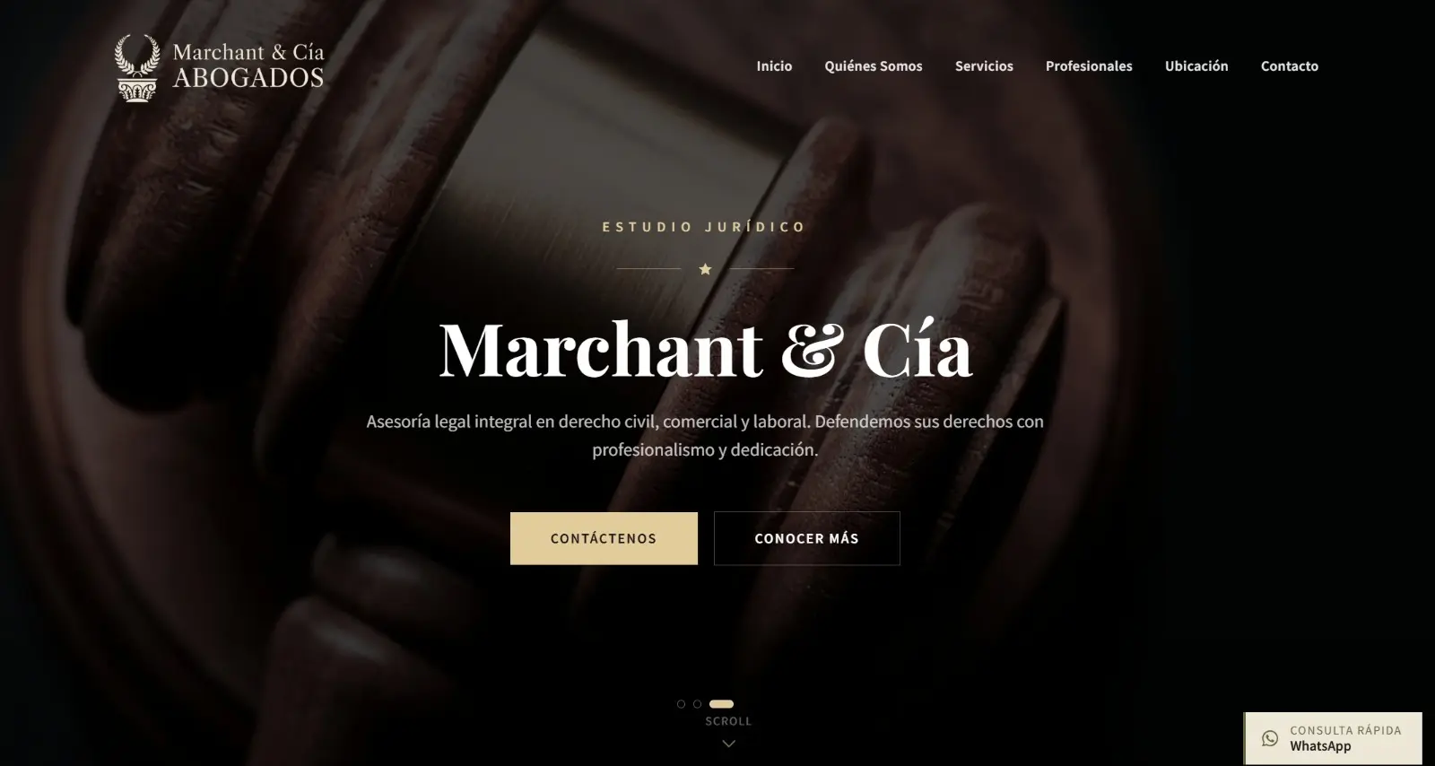 Sitio web Marchant & Cía